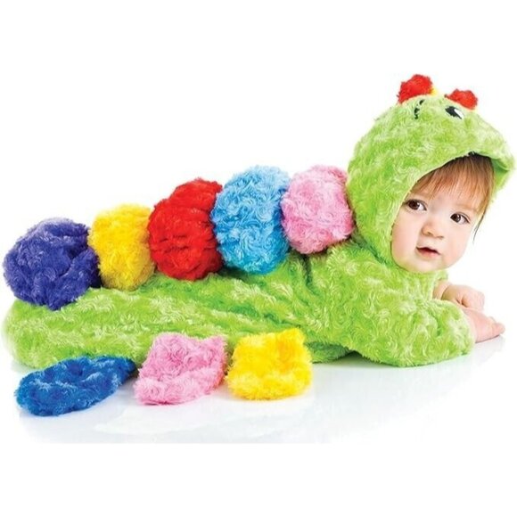 Underwraps Colorful Caterpillar Infant 0-6 M Plush Bunting Halloween Costume - Picture 1 of 10